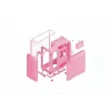 Kompiterio korpusas HYTE X50 Strawberry Milk (mid-tower, ATX/micro-ATX, model CS-HYTE-X50G-SM)