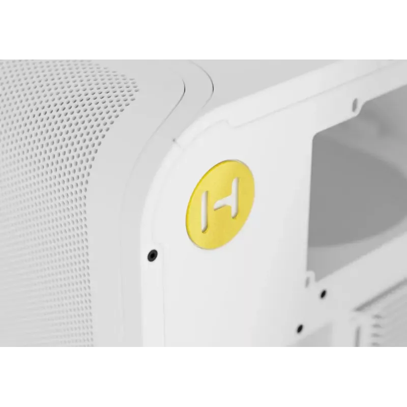 Kompaktiškas vidutinio bokšto PC korpusas HYTE X50 AIR Snow White