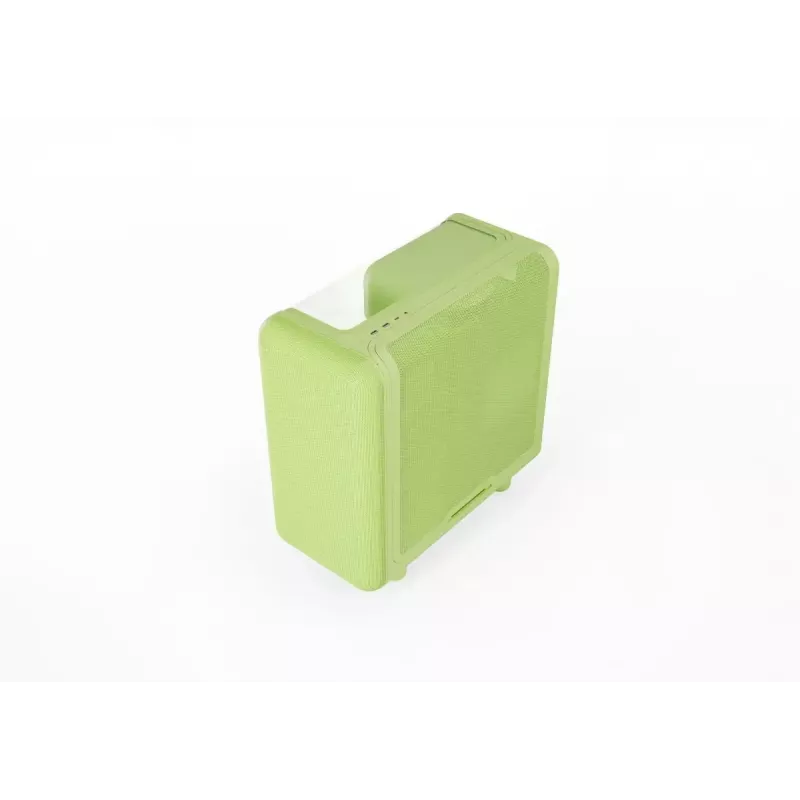 Vidutinis bokštinis korpusas HYTE X50 Matcha Milk – ATX/mATX/Mini-ITX, grūdintas stiklas, priekinė I/O