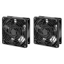 Intellinet 2 ventiliatorių vėdinimo įrenginys 19 colių sieninėms spintoms, montavimas ant stogo, 1,8 m maitinimo kabelis su EU CEE 7/7 kištuku, formatas 120 x 120 mm, įžeminimo rinkinys, juodas