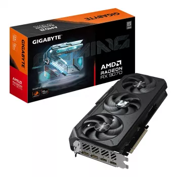 Vaizdo plokštė GIGABYTE Radeon RX 9070 GAMING 16GB – 16 GB GDDR6, 256 bitų, PCIe 5.0, 2520 MHz branduolys, 2×DisplayPort, 2×HDMI