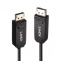 Lindy 10m šviesolaidinis hibridinis DP 2.0 UHBR10 kabelis, 10 m, DisplayPort, DisplayPort, kištukas, kištukas, 7680 x 4320 pikselių
