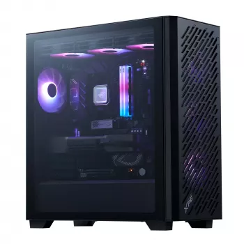 XPG VALOR AIR PRO Midi Tower korpusas, juodas, ATX/EATX/micro ATX/Mini-ATX, SPCC, grūdintas stiklas