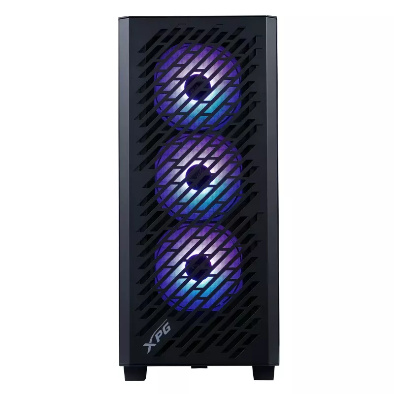XPG VALOR AIR PRO Midi Tower korpusas, juodas, ATX/EATX/micro ATX/Mini-ATX, SPCC, grūdintas stiklas