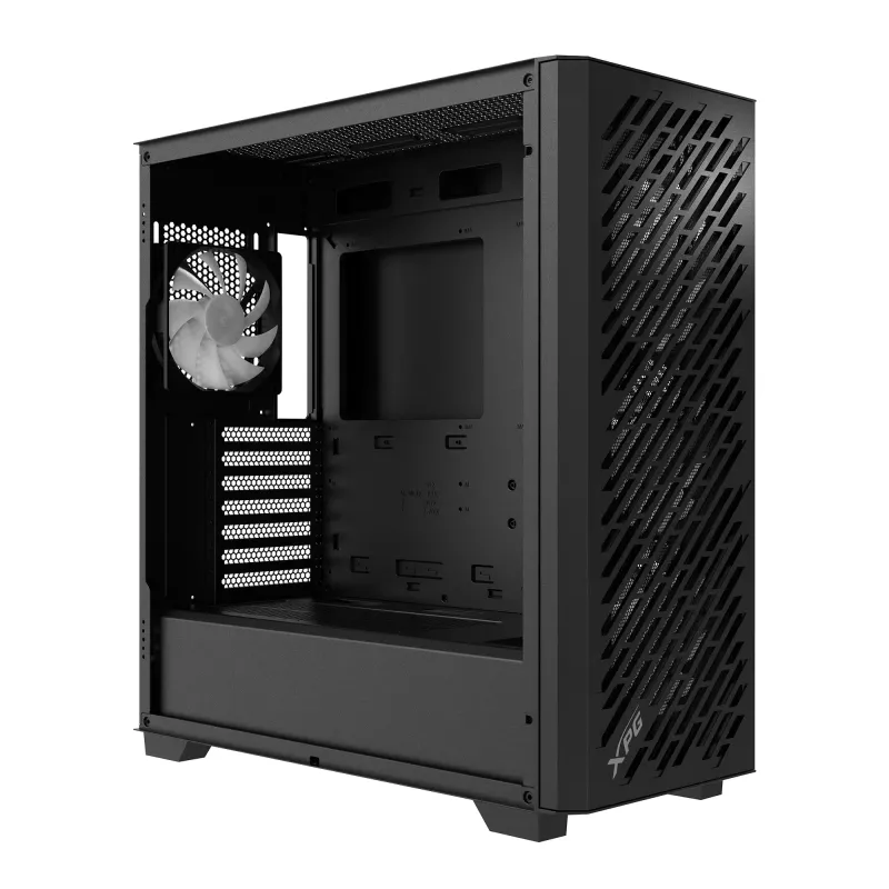 XPG VALOR AIR PRO Midi Tower korpusas, juodas, ATX/EATX/micro ATX/Mini-ATX, SPCC, grūdintas stiklas
