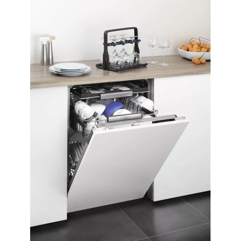 Indų plovimo mašinos laikiklis vyno taurėms Electrolux 9029795540 — juodas, 8 taurėms, H260×W220×D330 mm