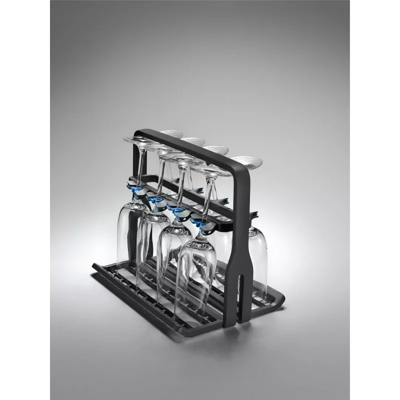 Indų plovimo mašinos laikiklis vyno taurėms Electrolux 9029795540 — juodas, 8 taurėms, H260×W220×D330 mm