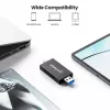 Manhattan USB-A / USB-C kombinuotas kelių kortelių skaitytuvas / rašytuvas, 5 Gbps (USB 3.2 Gen1), vyriškas, microSD ir SD/MMC lizdai, mini formatas, SuperSpeed USB, Windows / Mac, juoda / permatoma, trejų metų garantija