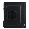Akyga AK35BK Micro ATX kompiuterio korpusas, Micro ATX / Flex ATX / Mini ITX, 2x USB 2.0, be maitinimo bloko, juodas