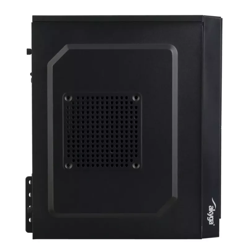 Akyga AK35BK Micro ATX kompiuterio korpusas, Micro ATX / Flex ATX / Mini ITX, 2x USB 2.0, be maitinimo bloko, juodas