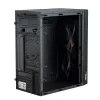 Akyga AK35BK Micro ATX kompiuterio korpusas, Micro ATX / Flex ATX / Mini ITX, 2x USB 2.0, be maitinimo bloko, juodas