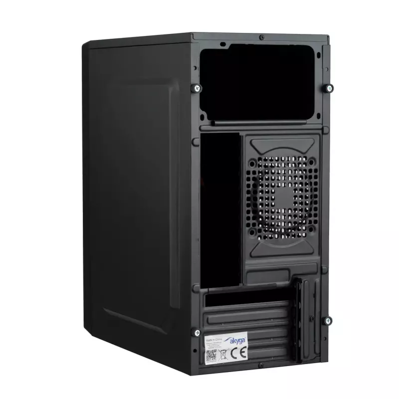 Akyga AK35BK Micro ATX kompiuterio korpusas, Micro ATX / Flex ATX / Mini ITX, 2x USB 2.0, be maitinimo bloko, juodas