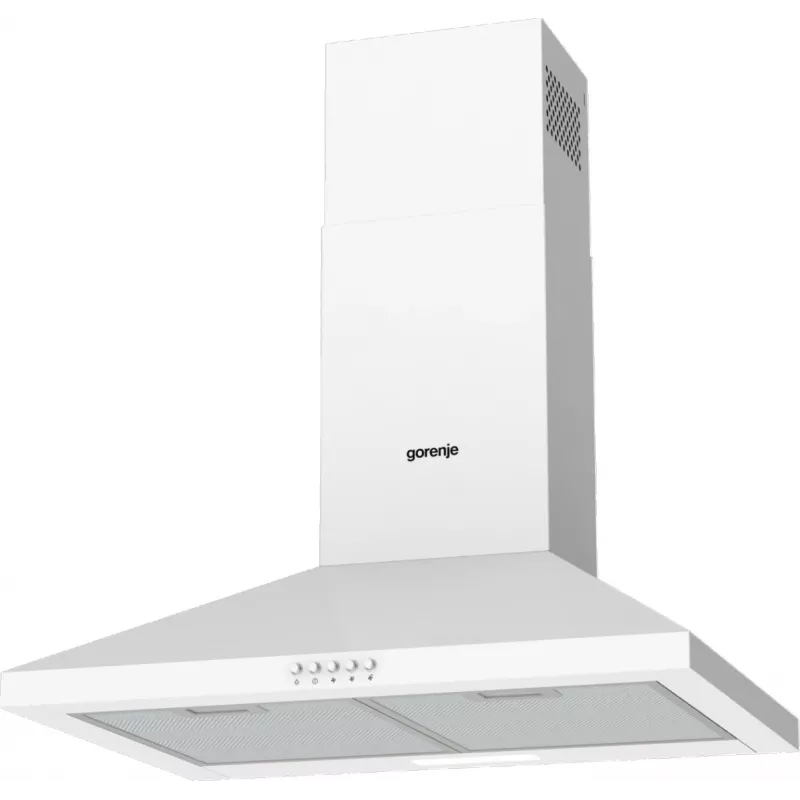 Gorenje KH60A F2LB WH WHC629E4W RL_G400, 450 m³/h, ortinis/re cirkuliacinis, C, A, B, 65 dB