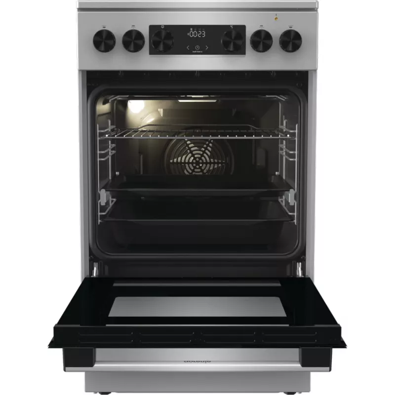Gorenje GECS5C70XA laisvai pastatoma viryklė Elektrinė Keraminė kaitlentė Nerūdijantis plienas