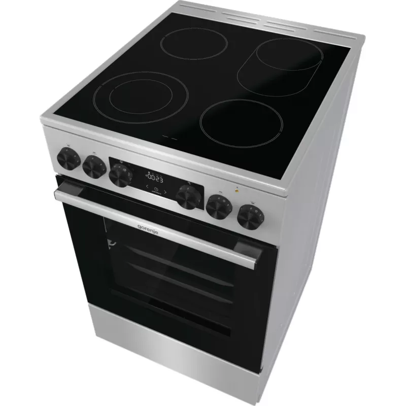Gorenje GECS5C70XA laisvai pastatoma viryklė Elektrinė Keraminė kaitlentė Nerūdijantis plienas