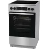 Gorenje GECS5C70XA laisvai pastatoma viryklė Elektrinė Keraminė kaitlentė Nerūdijantis plienas