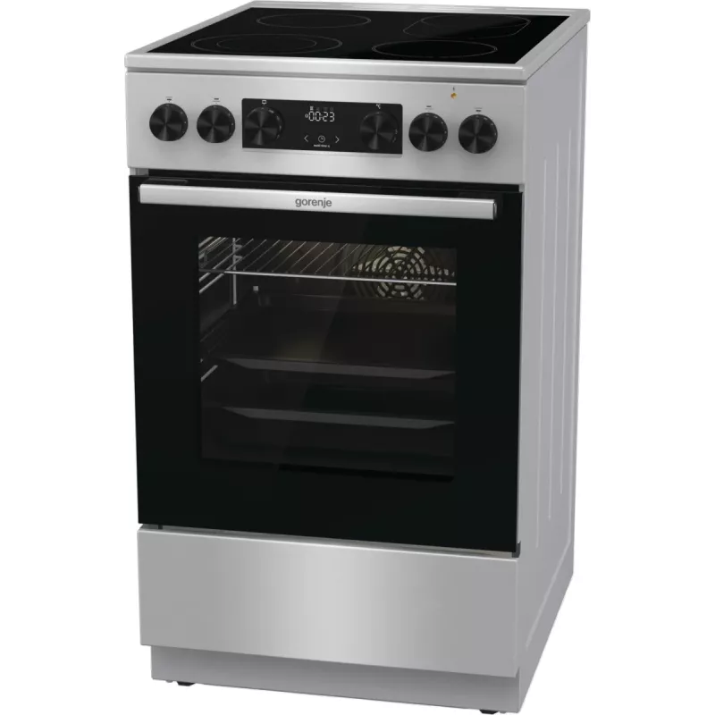 Gorenje GECS5C70XA laisvai pastatoma viryklė Elektrinė Keraminė kaitlentė Nerūdijantis plienas