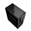 PC korpusas GEMBIRD Fornax 2500 Midi Tower juodas — ATX/ITX, grūdintas stiklas, RGB, 3x120mm priekyje, 2x2,5 colio vietos