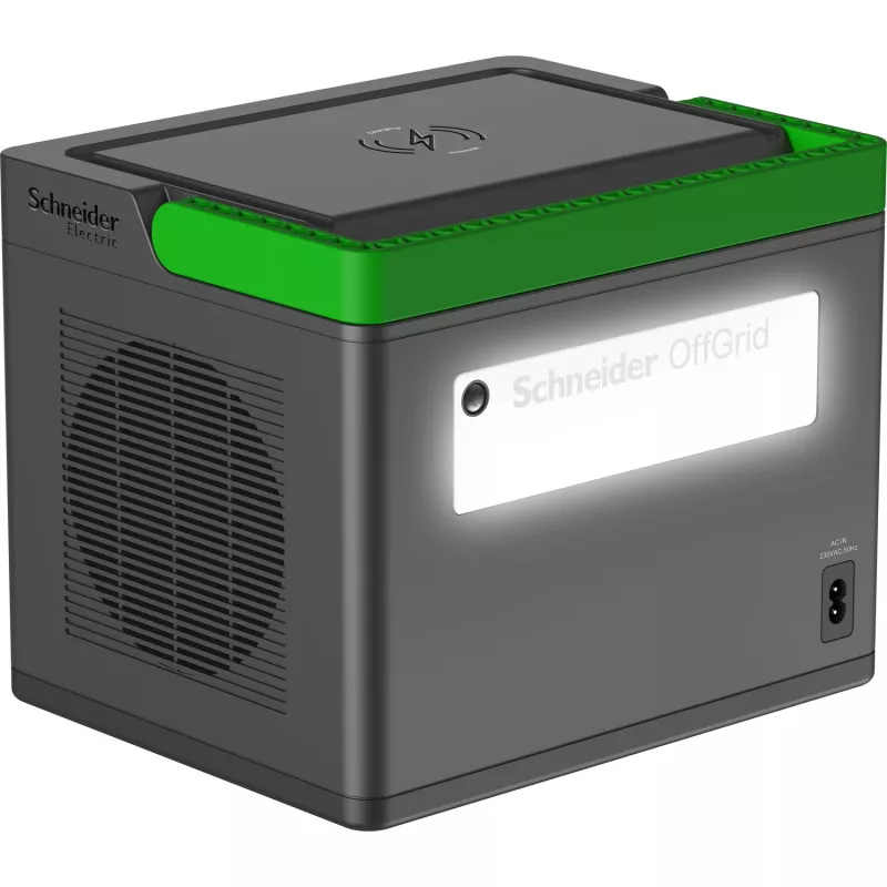 APC SE OffGrid Portable Power Station 500 - nešiojama elektrinė stotelė, Li-Ion baterija, LCD ekranas, 2x UK lizdai, 3x USB-A, 2x USB-C, 3x 12V, belaidis įkroviklis