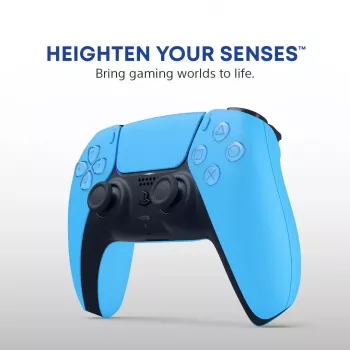 Valdiklis Sony DualSense v3 Mėlynas — Bluetooth/USB, USB-C, įmontuota baterija, PlayStation 5