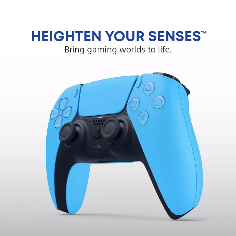 Valdiklis Sony DualSense v3 Mėlynas — Bluetooth/USB, USB-C, įmontuota baterija, PlayStation 5