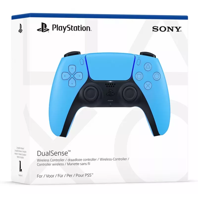 Valdiklis Sony DualSense v3 Mėlynas — Bluetooth/USB, USB-C, įmontuota baterija, PlayStation 5