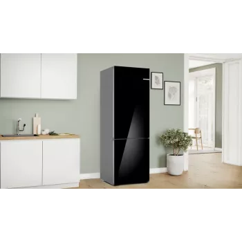 Bosch Serie 6 KGN49LBCF šaldytuvas-šaldiklis Laisvai pastatomas 440 L Juoda