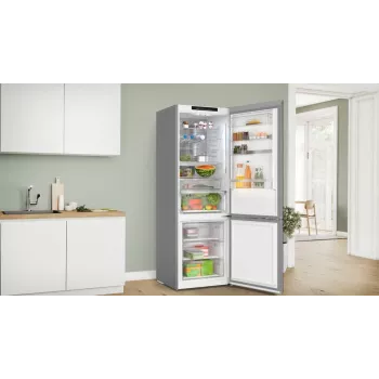 Bosch Serie 6 KGN49LBCF šaldytuvas-šaldiklis Laisvai pastatomas 440 L Juoda
