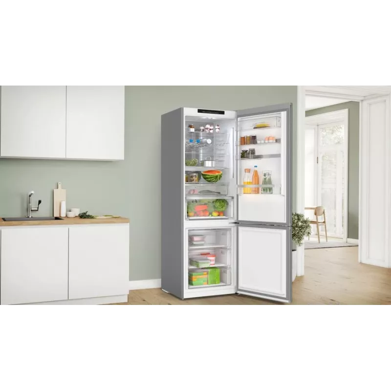 Bosch Serie 6 KGN49LBCF šaldytuvas-šaldiklis Laisvai pastatomas 440 L Juoda