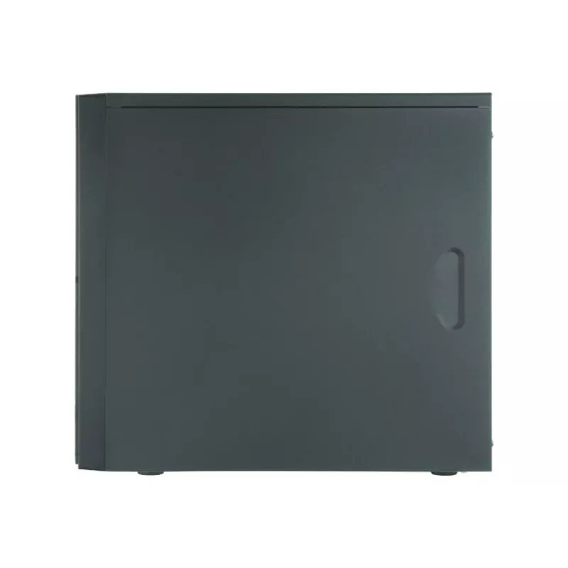 PC korpusas CHIEFTEC ATX Mini-Tower Alu Brossé SECC juodas — Micro ATX, 2×3,5 colio lizdai, 2×5,25 colio lizdai, USB 2.0 + 2×USB 3.2 Gen1