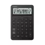 Stalinis skaičiuotuvas CASIO MS-200DQ – Pagrindinis, 12 skaitmenų, baterija/saulė, mokesčių ir pelno funkcijos, juodas