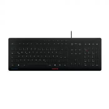 Klaviatūra CHERRY Stream JK-8502DE-2 USB QWERTZ vokiška juoda laidinė 115 klavišų
