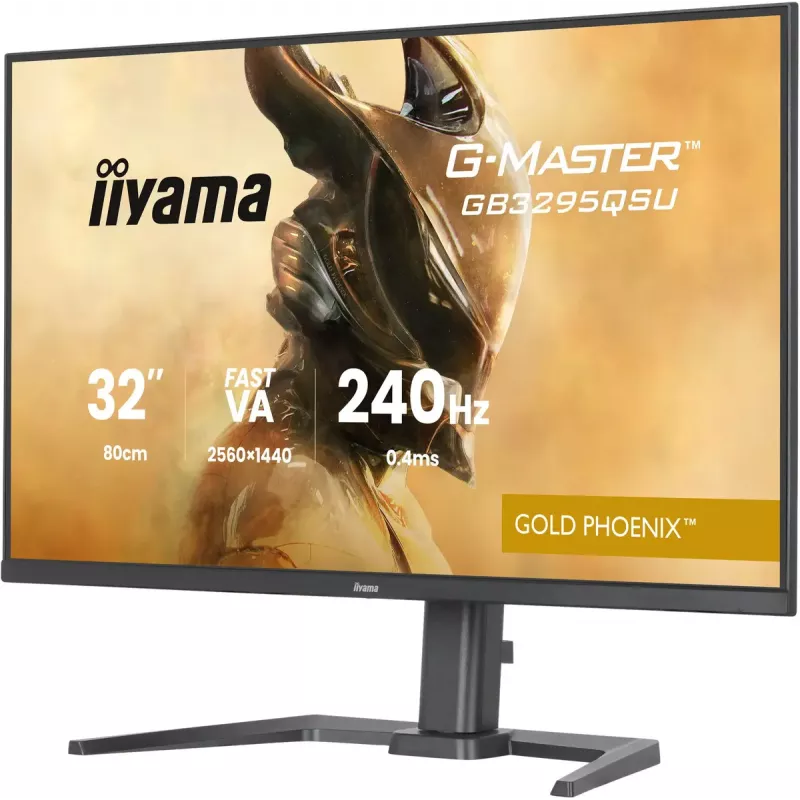 Monitorius IIYAMA G-MASTER GB3295QSU-B1 31,5 col. (80 cm) Quad HD 2560x1440 LED, garsiakalbiai, USB 3.2 šakotuvas, aukščio reguliavimas, VESA