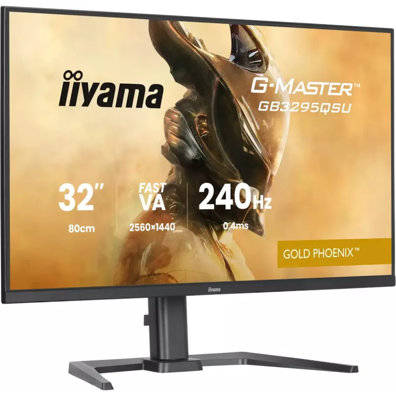 Monitorius IIYAMA G-MASTER GB3295QSU-B1 31,5 col. (80 cm) Quad HD 2560x1440 LED, garsiakalbiai, USB 3.2 šakotuvas, aukščio reguliavimas, VESA