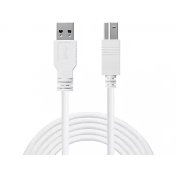 Sandberg USB 3.0 A-B kabelis 1,8 m, USB A, USB B, USB 3.2 Gen 1, 5 Gbit/s, baltas
