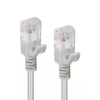 Microconnect V-UTP620-SLIM 20 m Cat6 U/UTP (UTP) tinklo kabelis, pilkas