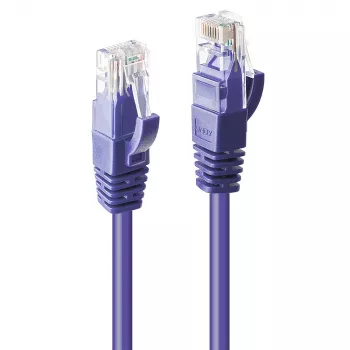 Lindy 15 m Cat.6 U/UTP tinklo kabelis, violetinis