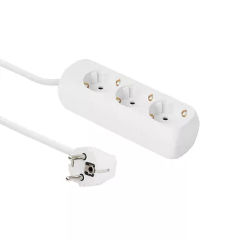 Microconnect GRU0033W ilgintuvas 3 m 3 kištukiniai lizdai Baltas