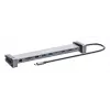 Manhattan USB-C dokų stotelė / centras su kortelių skaitytuvu ir MST, 7 prievadai: Ethernet, HDMI (2x 4K@60Hz), USB-A (3x), USB-C, Power Delivery 100W (reikalingas išorinis USB-C įkroviklis, nepridedamas)