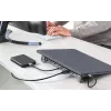 Manhattan USB-C dokų stotelė / centras su kortelių skaitytuvu ir MST, 7 prievadai: Ethernet, HDMI (2x 4K@60Hz), USB-A (3x), USB-C, Power Delivery 100W (reikalingas išorinis USB-C įkroviklis, nepridedamas)