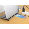 Manhattan USB-C dokų stotelė / centras su kortelių skaitytuvu ir MST, 7 prievadai: Ethernet, HDMI (2x 4K@60Hz), USB-A (3x), USB-C, Power Delivery 100W (reikalingas išorinis USB-C įkroviklis, nepridedamas)