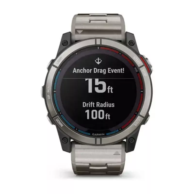 Išmanusis laikrodis Garmin quatix 7X Solar 3.56 cm MIP 280x280 GPS Wi-Fi
