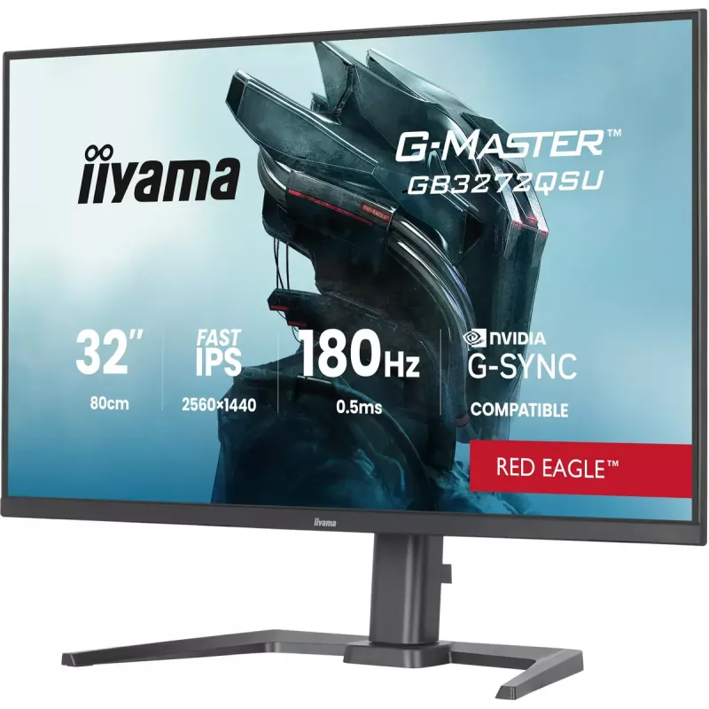 IIYAMA G-MASTER GB3272QSU-B1 31,5 col. QHD IPS monitorius 180Hz 0,5ms
