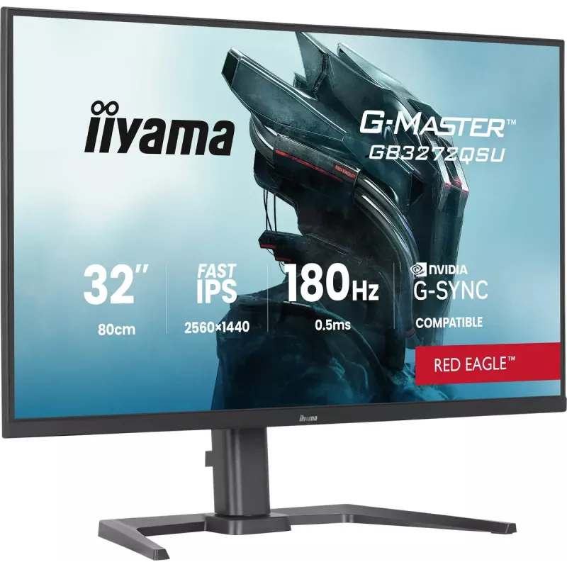 IIYAMA G-MASTER GB3272QSU-B1 31,5 col. QHD IPS monitorius 180Hz 0,5ms