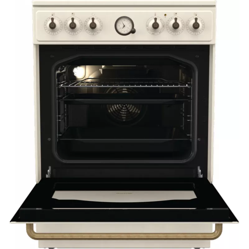 Gorenje GECS6B70CLI Laisvai pastatoma viryklė su keramine kaitlente, smėlio spalvos