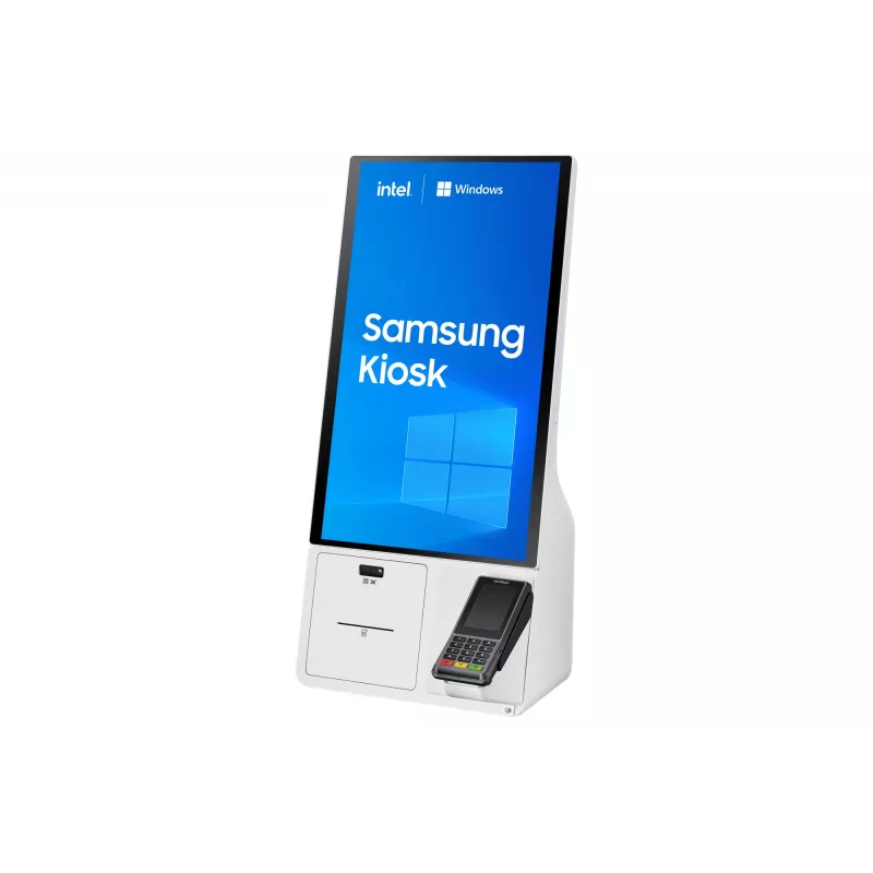 Samsung KM24C-C Kiosko dizainas 61 cm (24 colių) LED 250 cd/m² Full HD Baltas Liečiamas ekranas Integruotas procesorius Windows 10 IoT Enterprise 16/7