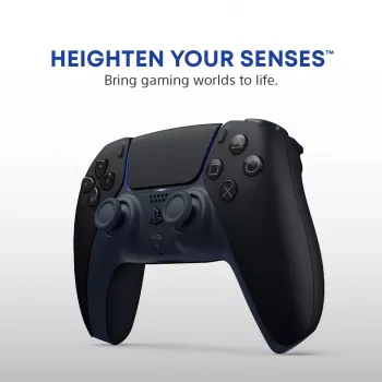 Žaidimų pultas Sony DualSense v3 Juodas — Bluetooth/USB, PS5, įmontuota baterija, USB-C, laidinis ir belaidis