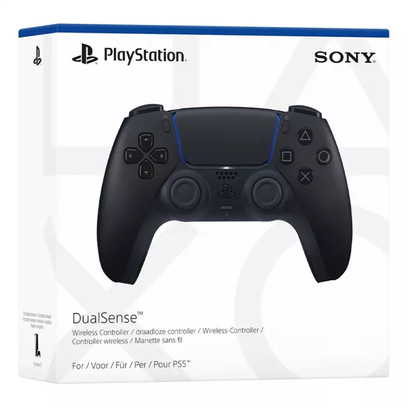 Žaidimų pultas Sony DualSense v3 Juodas — Bluetooth/USB, PS5, įmontuota baterija, USB-C, laidinis ir belaidis