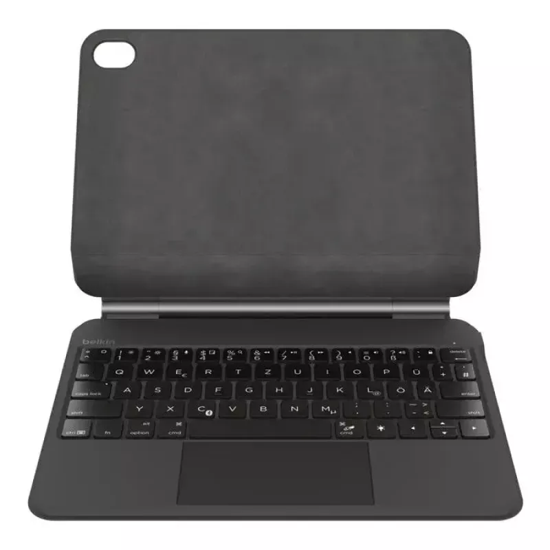 Belkin BBZ002de-V3 belaidė klaviatūra su jutikliniu kilimėliu, QWERTZ vokiškas išdėstymas, juoda