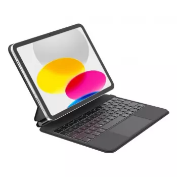 Belkin BBZ002de-V3 belaidė klaviatūra su jutikliniu kilimėliu, QWERTZ vokiškas išdėstymas, juoda